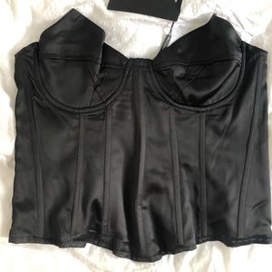 BRAND NEW NEVER WORN! Satin detail corset